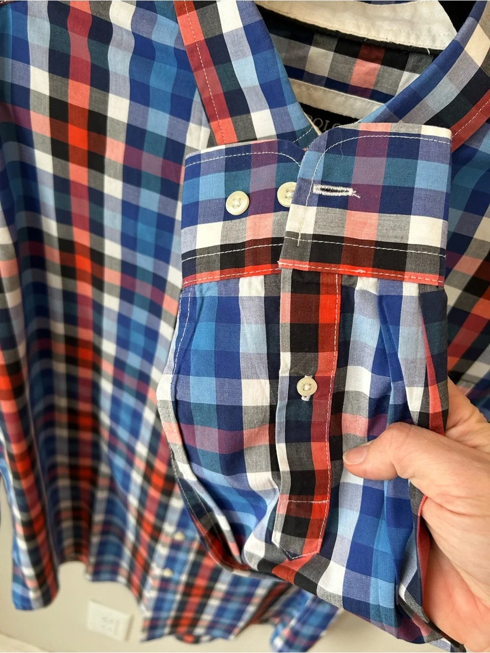 US Polo Assn Plaid Button Down Shirt Preppy Coastal Dadcore Men’s Large - Picture 6 of 14